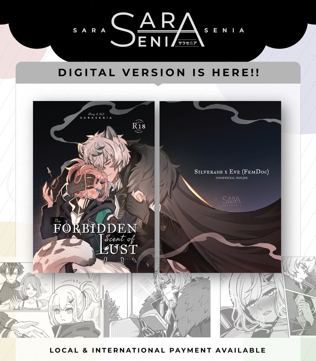 Sarasenia92's tweet image. For the ones requested for the digital ver. of the doujin, it's finally available here!! ⬇️
🛒Local: ganknow.com/services/56509…
🛒International: ganknow.com/services/56507…
Thank you so much for your support!! 🙏✨