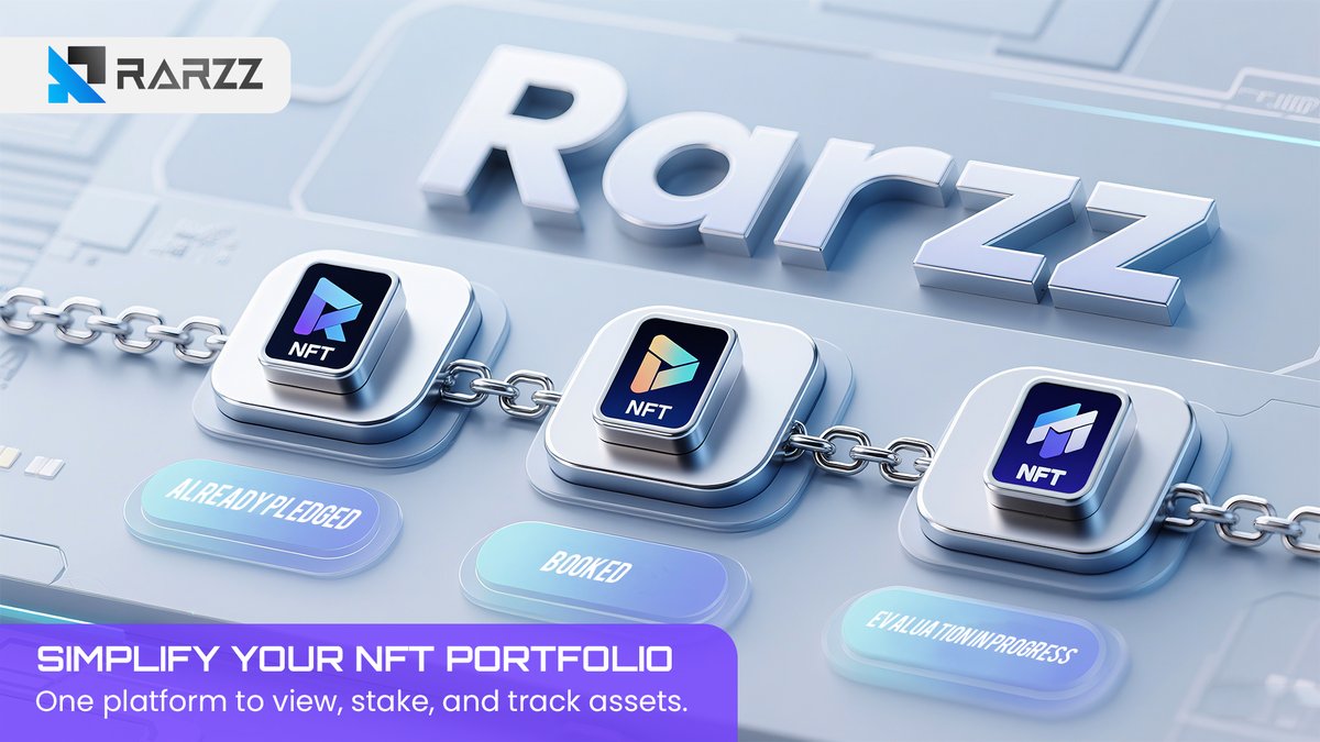 rarzz_1's tweet image. 🌐Tired of scattered wallets and confusing dashboards? 
📈Rarzz unifies your NFT management into a single interface.
🔍track valuation, 
📈activate staking, and 
📊review performance at a glance. 
👍Clarity is a feature. 

#NFTManagement #CrossChainView #PortfolioTools