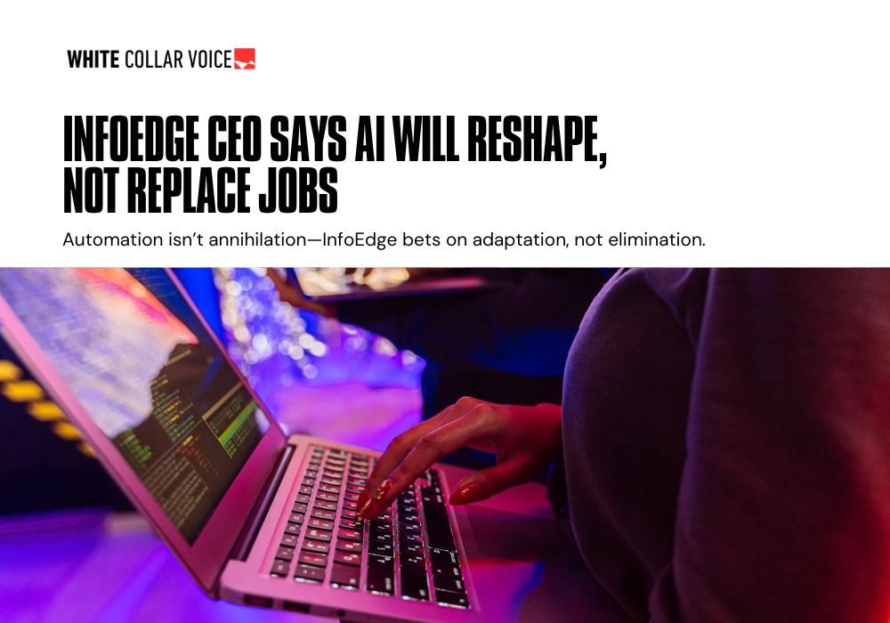 wcvnews's tweet image. India has the chance to become a global AI talent hub, says @InfoEdgeVC CEO @hitobs, but only if it can quickly scale up skill development.

Read the full story: buff.ly/dT78pYw

(Source: @PeopleMatters2)

#AITransformation #JobEvolution #InfoEdge #TechLeadership #Careers
