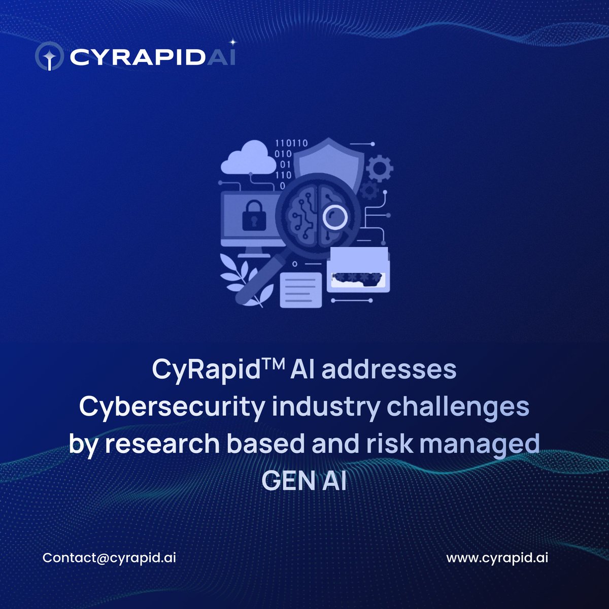 CYRAPID_GenAI's tweet image. The risk landscape is evolving. Third-party exposure, AI enabled threats, and compliance fatigue are now board-level priorities.
#CYRAPIDAI delivers clarity, with research-based, GEN AI driven risk assessments.
Scalable. Continuous. Impactful.
#CyberRisk #GenAI #TPRM