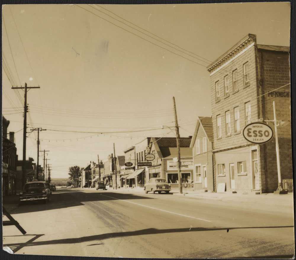 Trans-Canada Highway on Lake Temiskaming, near Temagami, Ontario in 1954