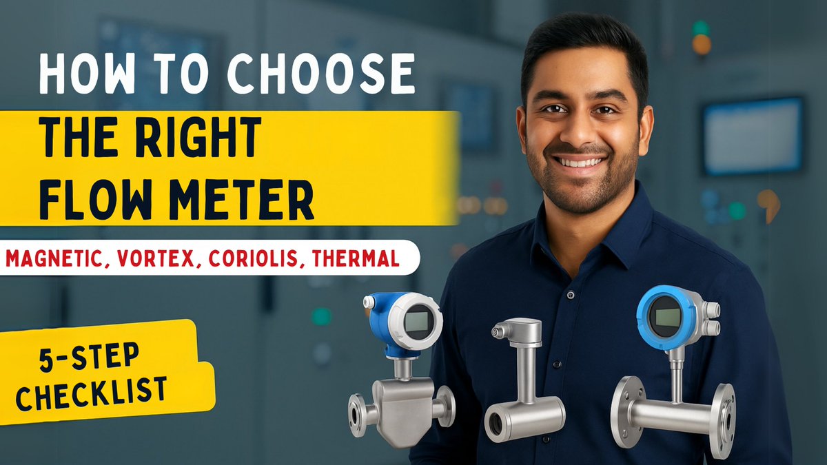 TechartRad28699's tweet image. Choosing a flow meter for water, gas, or steam?

This video by Raj Kanabar breaks it down:
✅ Right type for your media
✅ Communication: Modbus, HART, IoT

Watch Now: youtu.be/zQOlIZE49O0

#RadicalTechMart #RadicalTechArt #RadicalTalks #RajKanabar #FlowMeterGuide