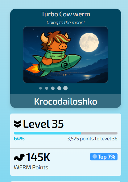 Just reached Level 30 on werm.fun and unlocked the Spartan werm profile!