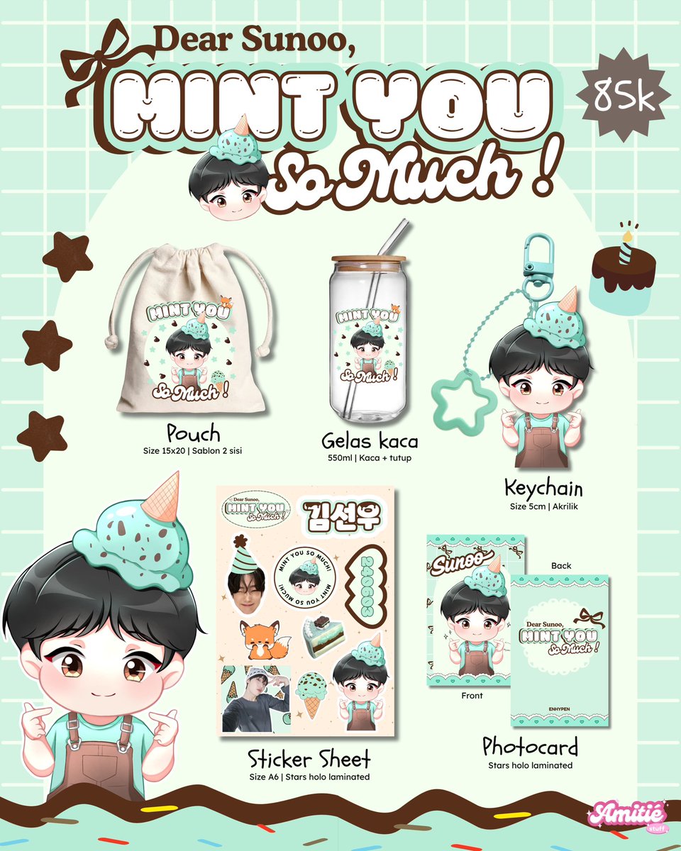 Amitié Stuff (@amitiestuff) on Twitter photo 𐙚 ˚🍰 ⋆。˚ Open Pre-Order 𝑫𝒆𝒂𝒓 𝑺𝒖𝒏𝒐𝒐, 𝑴𝒊𝒏𝒕 𝒀𝒐𝒖 𝑺𝒐 𝑴𝒖𝒄𝒉 Bday Kit by <a href="/amitiestuff/">Amitié Stuff</a> 𐙚 ˚🍰 ⋆。˚
rt & like are very appreciated >ᴗ<
Period: 30 May – 14 June 2025
🛒 More detail and order here: forms.gle/XDTLhNMmYL8TQq… 𐙚 ˚🍰 ⋆。˚ Open Pre-Order 𝑫𝒆𝒂𝒓 𝑺𝒖𝒏𝒐𝒐, 𝑴𝒊𝒏𝒕 𝒀𝒐𝒖 𝑺𝒐 𝑴𝒖𝒄𝒉 Bday Kit by <a href="/amitiestuff/">Amitié Stuff</a> 𐙚 ˚🍰 ⋆。˚
rt & like are very appreciated >ᴗ<
Period: 30 May – 14 June 2025
🛒 More detail and order here: forms.gle/XDTLhNMmYL8TQq…