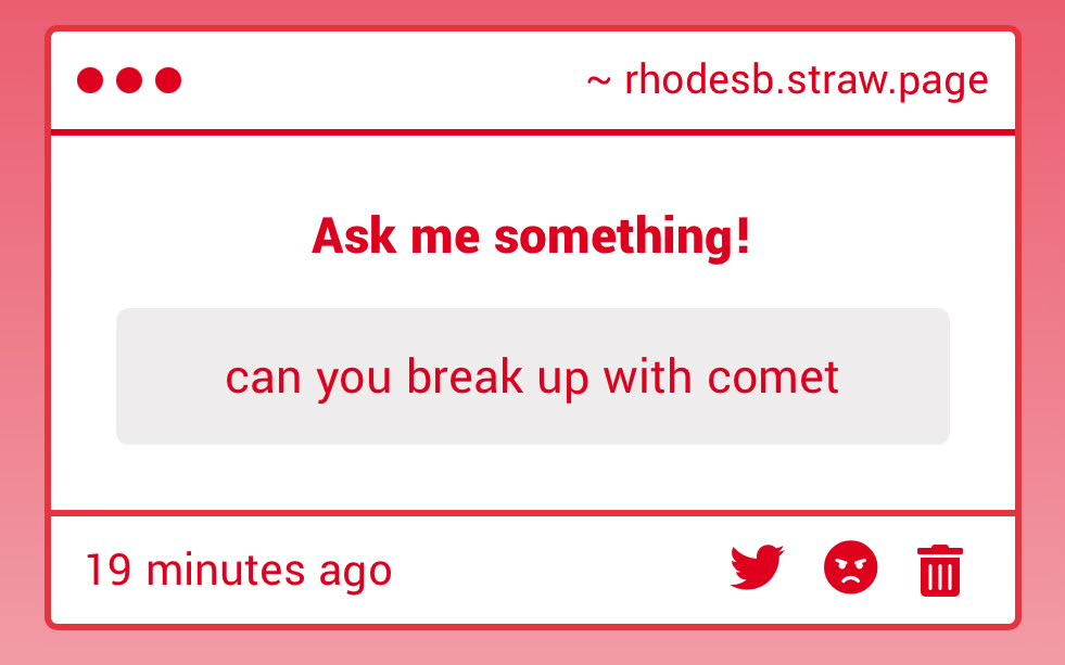 No! I wouldn’t dream of doing that to her