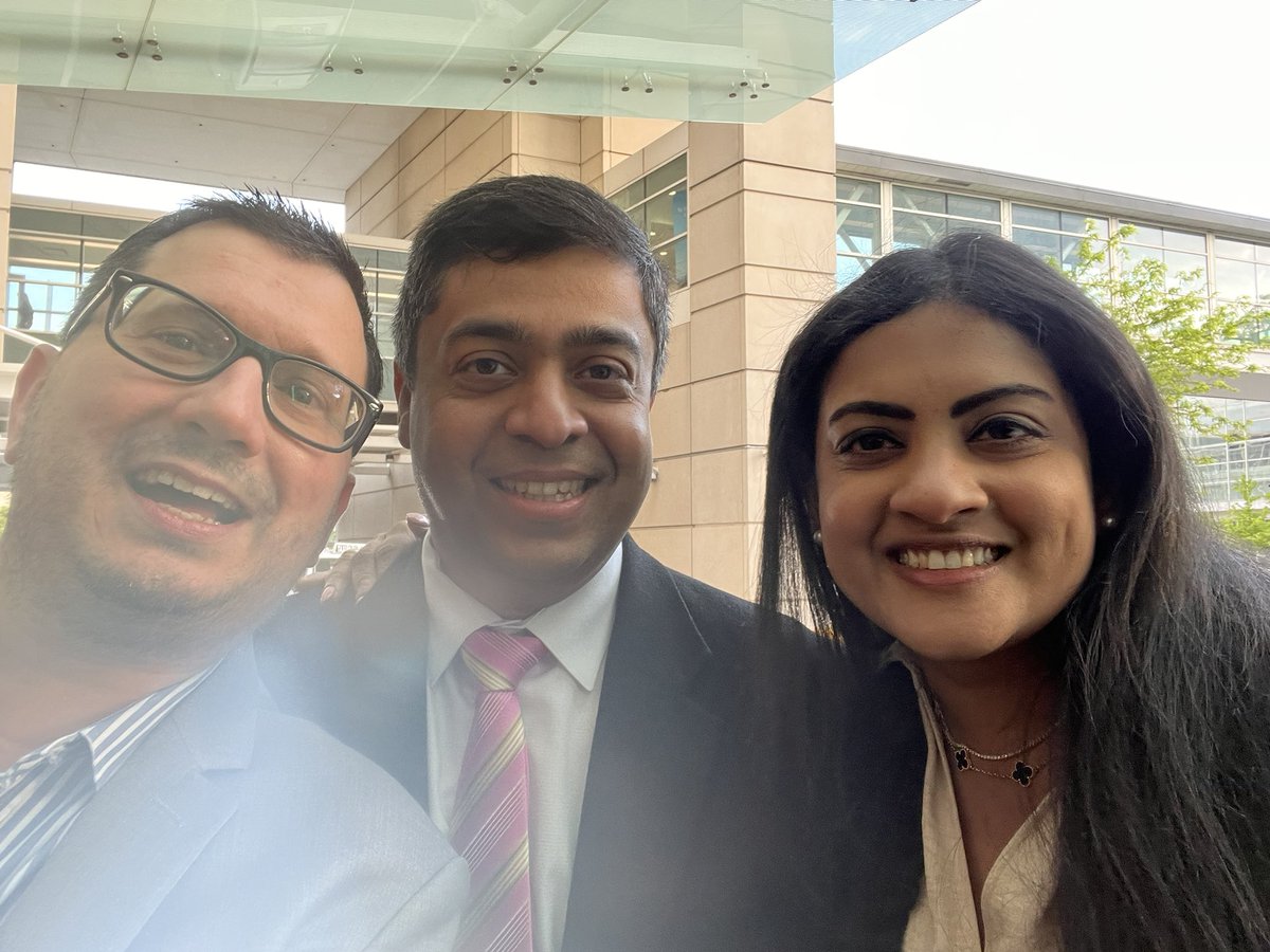 PGrivasMDPhD's tweet photo. Fantastic start of @ASCO #ASCO2025 selfies with @VivekSubbiah @IshwariaMD @DrSGraff Thanks to @OncBrothers for fun education session with @DrKarineTawagi @JoshMeeks #NealShore finished with Indian dinner with family @neerajaiims @montypal @shilpaonc 
can’t wait to see everyone! https://t.co/aqtb5CxNlG