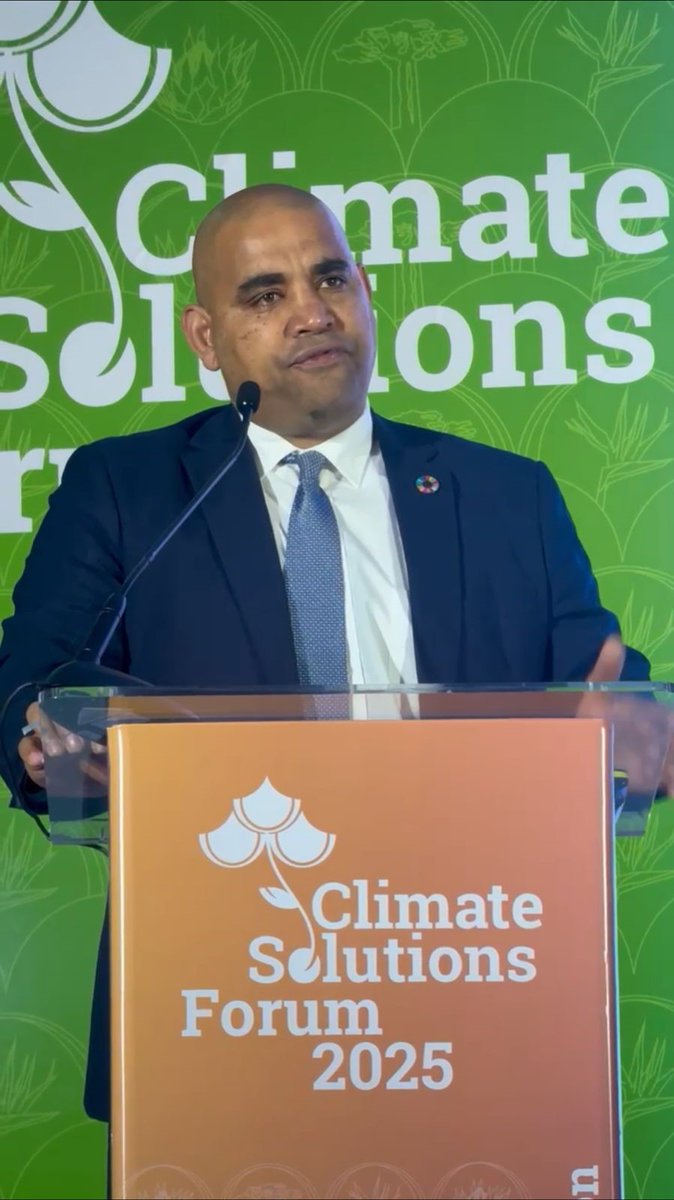 CityofCT's tweet photo. The City’s Deputy Mayor Alderman @AndrewsEddie, delivered the opening address at the F20 Climate Solutions Forum, held earlier this week at Kirstenbosch National Botanical Gardens.
See: https://t.co/eBGNsll2fX
#CTNews #SpatialPlanningandEnvironment https://t.co/pTMfZmfiUJ