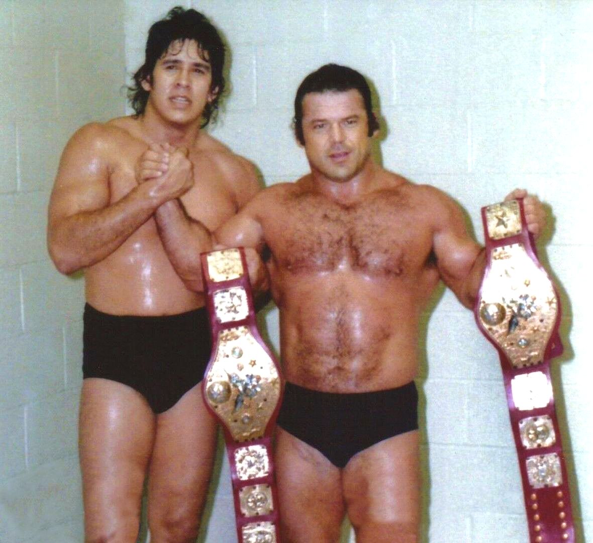 WWFWrestling1's tweet photo. Tag Team Champions of the day: Tito Santana &amp; Ivan Putski - Captured the belts on October 22, 1979. Their title run lasted 173 days. 🏆 #WWF #WWE #Wrestling #IvanPutski #TitoSantana https://t.co/DSyREPvHVI