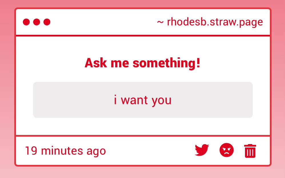 Huh? This is very forward! But thank youuuu??