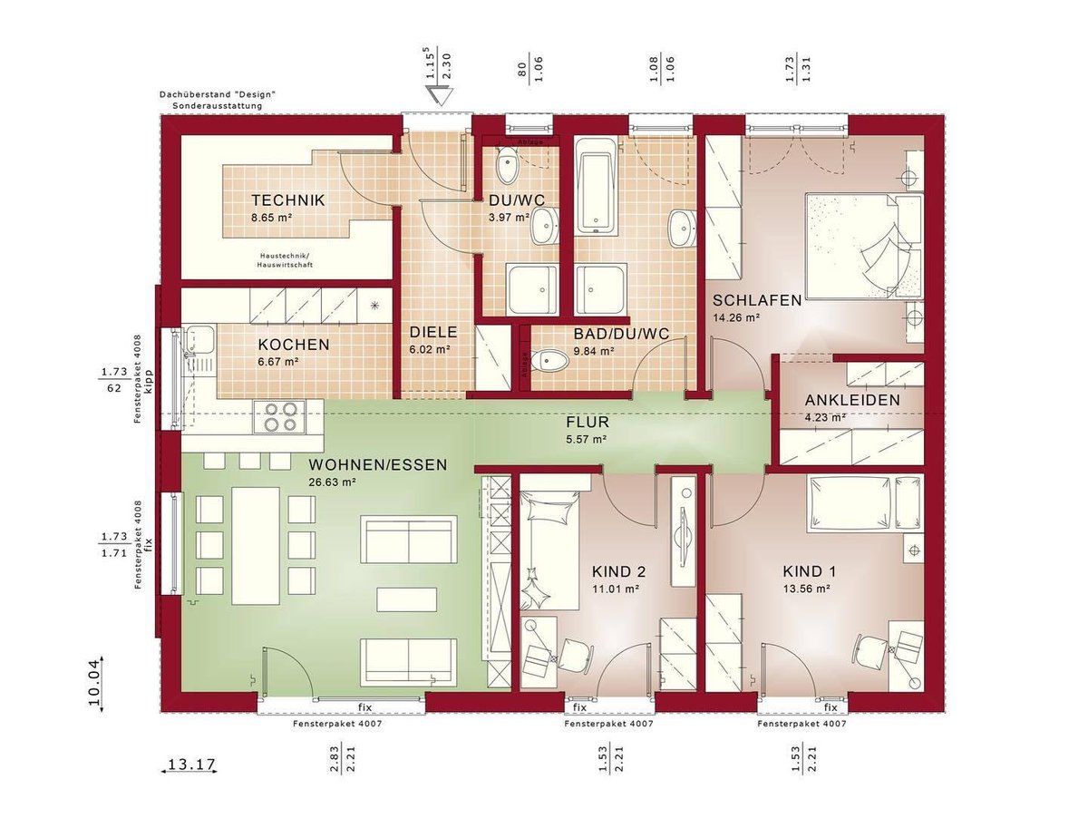 Bungalow AMBIENCE 110 V2 / Bien-Zenker 

hausbaudirekt.de/haus/bungalow-…

#haus #hausbau #bauen #eigenheim #architecture #interiordesign #design