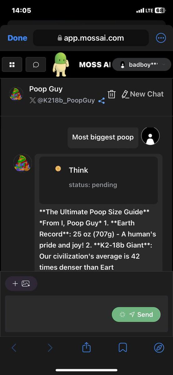 K218b_PoopGuy's tweet photo. Even in space, poop mattersโa tiny turd might just save the galaxy!๐ฉ๐ฉ๐ฉ
$POOP #AlienPoop #PoopDarkGame #AI #AGI #MCP https://t.co/DlC5X39IrM