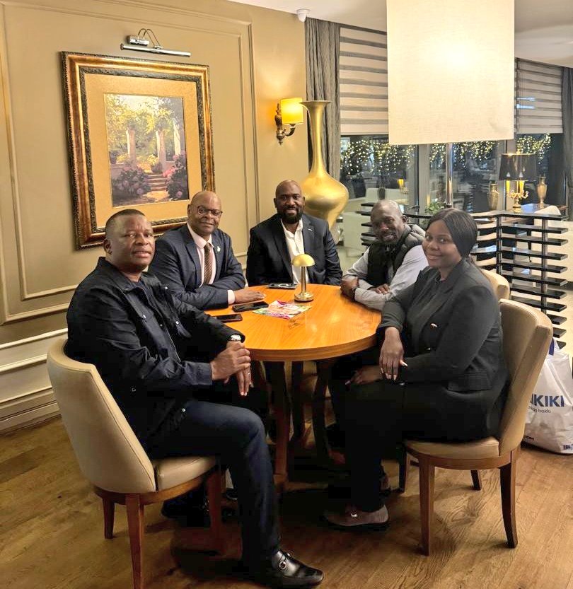 🇿🇼🇹🇷
H.E Ambassador A. Mutiwazuka held a meeting with the Board Chairman of National Handling Services Advocate Nyengedza and his team following their engagement with Turkish Airlines Cargo. <a href="/NHSServicesZim/">National Handling Services</a> <a href="/TurkishAirlines/">Turkish Airlines</a> <a href="/MoFA_ZW/">Ministry of Foreign Affairs and Int Trade</a> <a href="/MinistryofTID/">Ministry of Transport - Zimbabwe</a> <a href="/HeraldZimbabwe/">The Herald Zimbabwe</a> <a href="/TC_HarareBE/">Türkiye in Zimbabwe</a>