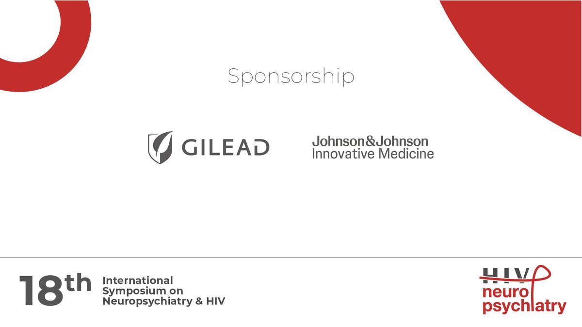 🙌 Thanks to Gilead and Johnson &amp; Johnson Innovative Medicine for supporting HIV and mental health research. 

 <a href="/iasociety/">IAS - the International AIDS Society</a> <a href="/GrupoAF_VIH_SEF/">GrupoAF_VIH_SEFH</a> @FLSscience <a href="/EACSociety/">EACS</a> @aidsactioneurop <a href="/IAPAC/">IAPAC</a> <a href="/Esteban09090/">Esteban Martinez 🇺🇦</a> <a href="/DrJordiBlanch/">Dr. Jordi Blanch</a> 

#NeuroHIV25