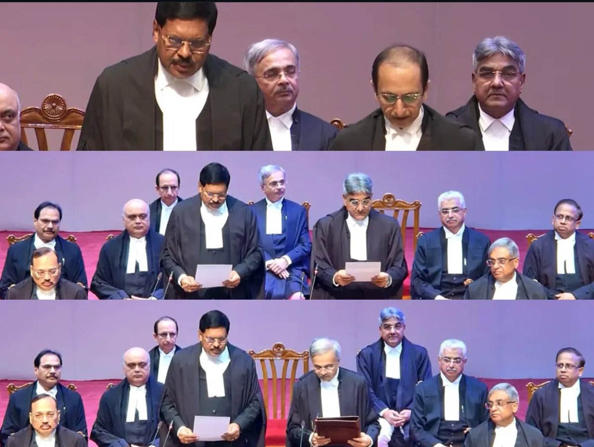 Justices NV Anjaria, 
Vijay Bishnoi and 
AS Chandurkar 
Take Oath As Supreme Court Judges.