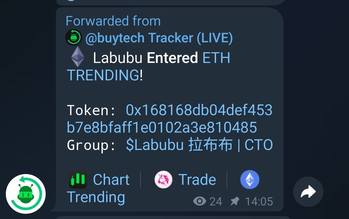 $Labubu on ETH entered ETH TRENDING.

We are still early!
