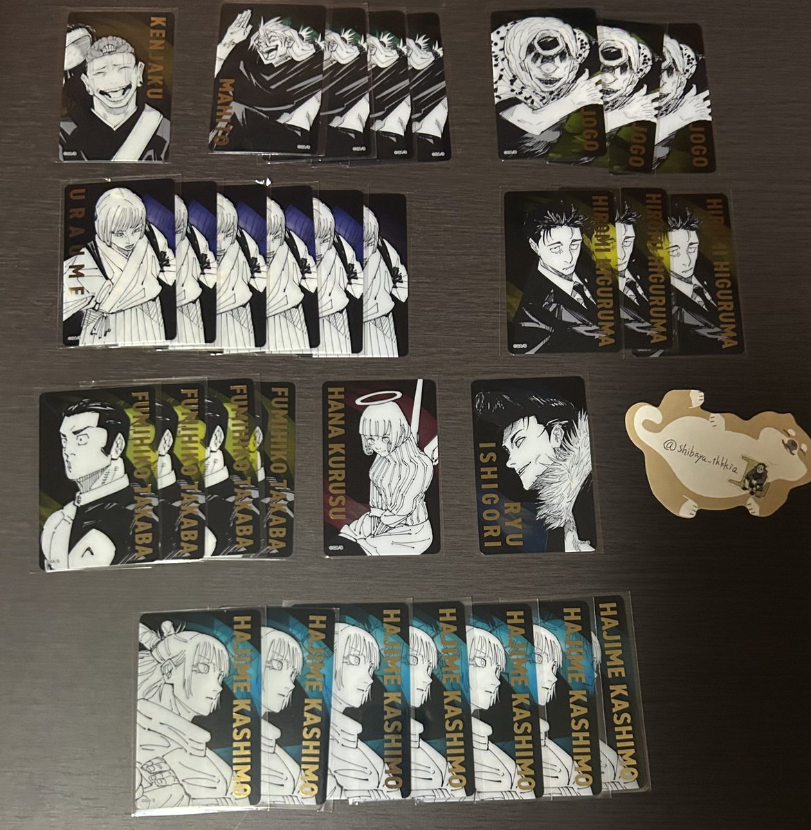 【譲渡/交換】
呪術廻戦/箔押しクリアカードコレクション

【譲】
画像のもの

【求】
①定価+送料←(優先)
②異種同種：猪野、甘井のグッズ

⚠️一部初期傷があるものがございます
募集については5/31に締め切らせていただき、返信については6/1にさせていただきます。