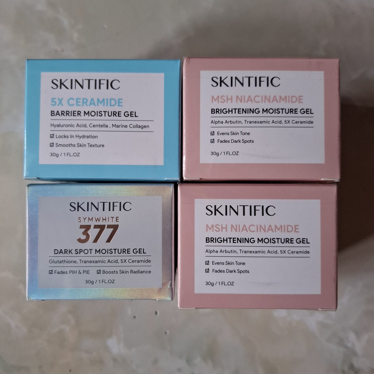 luv_sugaaa's tweet photo. WTS WANT TO SELL JUAL
▪︎ skintific msh niacinamide pink 80gr 150k (exp 2026)
▪︎ skintific msh niacinamide pink 30gr 100k
▪︎ Skintific 5x ceramide barrier moisture gel biru 30gr 100k
▪︎ Skintific dark spot moisture gel 30gr 100k

Dom Sidoarjo 
Free ong via shopee/tokopedia https://t.co/IdmNApF5cb