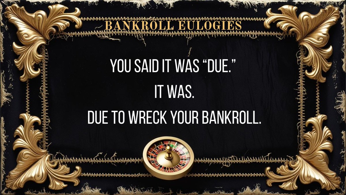 asksoltar's tweet photo. What's 'due' is rarely what's real. 
#sportsbetting #betting #bettingtips #gambling #sportsbook https://t.co/DzK0TrGK0m