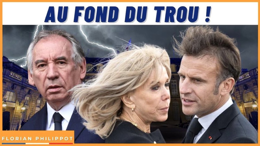 vetopatriote's tweet photo. «#Macron et #Bayrou ne s’en sortent pas!
Bayrou sur le plan intérieur
Macron sur le plan extérieur
Ils creusent leur tombeau!
On va voir comment il faut agir
Macron ne se sort pas de l’affaire de la #baffe de Brigitte quirebondit mondialement!»
#Philippot
https://t.co/4XNDgfvqAT https://t.co/p9cczxi6zs