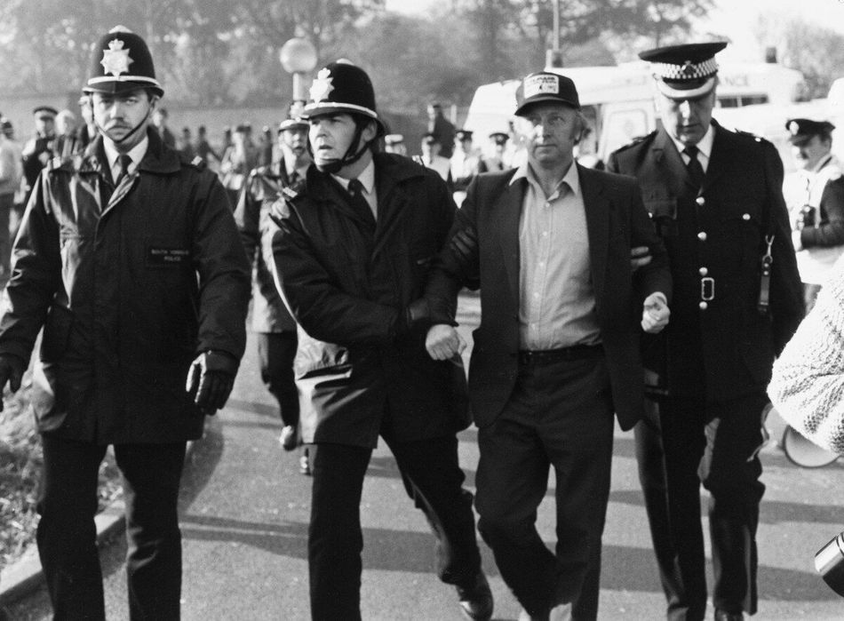 #OnThisDay 1984. The National Union of Mineworkers president, Arthur Scargill, was arrested at Orgreave