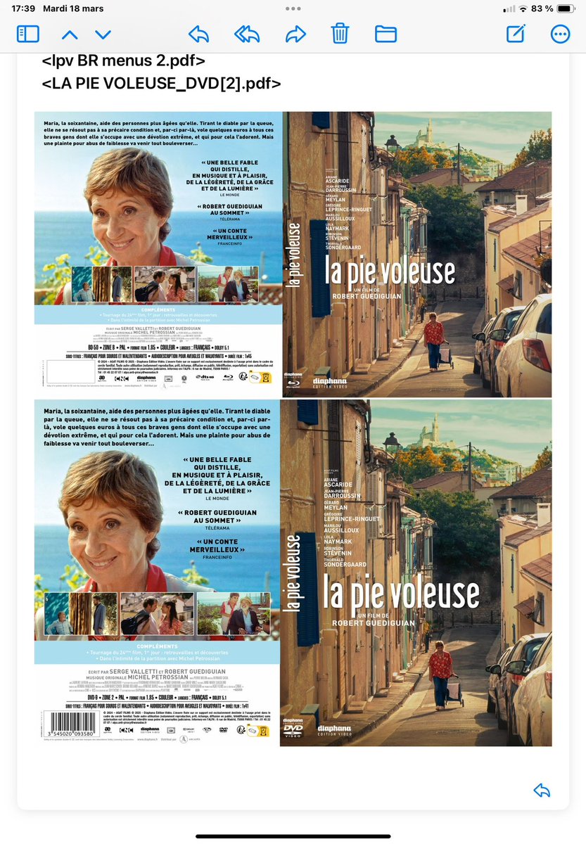La pie déjà en VOD et en DVD LA SEMAINE PROCHAINE..