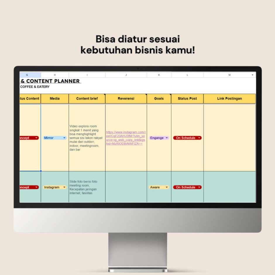 Mufidah026's tweet photo. Capek mikir konten tiap hari?
🧠📅 Gunakan Content Planner Spreadsheet
Biar posting makin teratur, views makin naik! 🚀
Dapatkan di: https://t.co/na5aUY53BI
#ContentMarketing #Trending #libur #SosmedRapi #TrendingNow #conten #spreadsheet https://t.co/GNrBX0J64Z