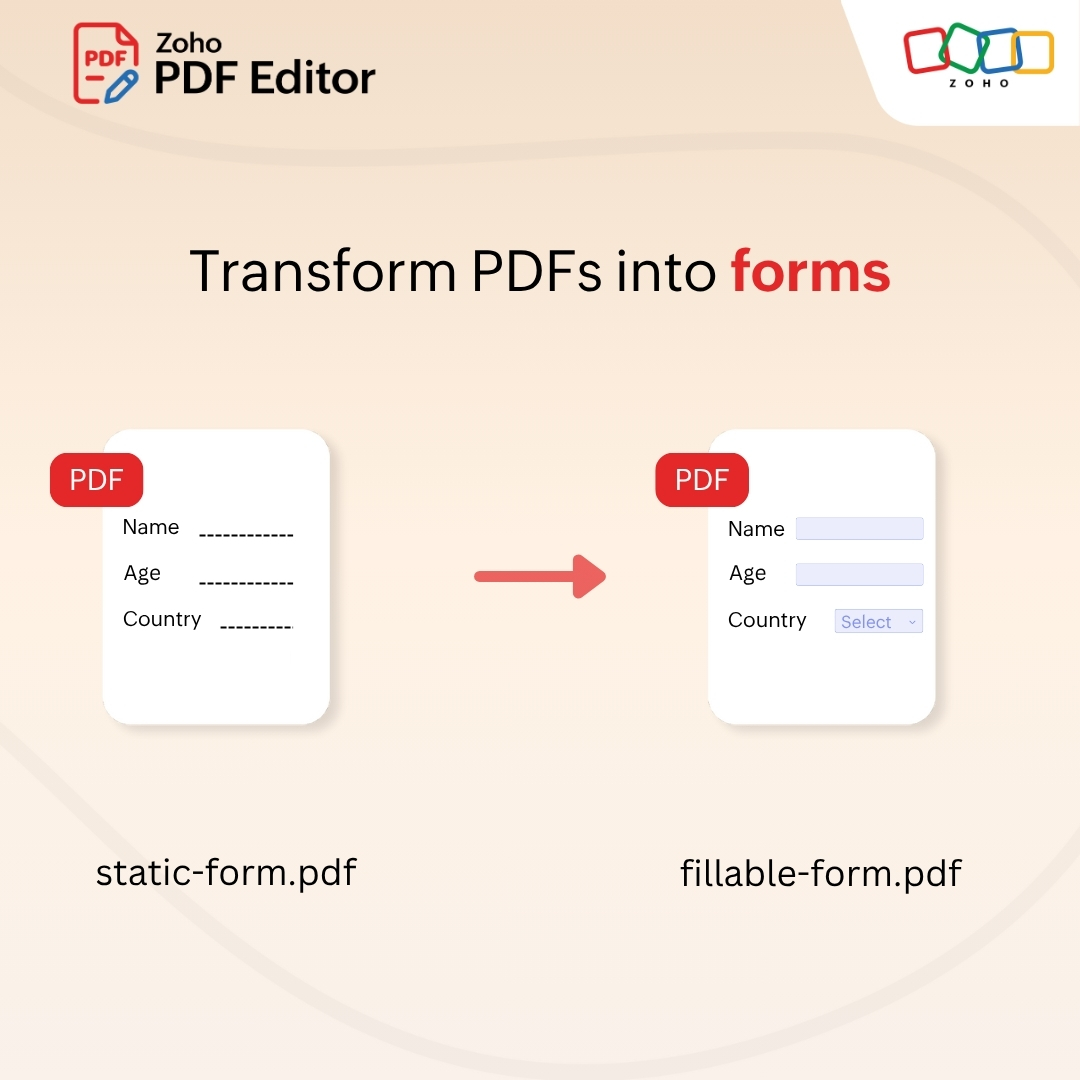 Zoho PDF editor (@zohopdfeditor) on Twitter photo Make your PDFs do more. ✨Add fields and turn them into interactive, fillable forms you can download. 😎 More updates in the blog 👉 zurl.co/iZMZO
#freeonlinepdfeditingtool #zohopdfeditor #zoho #fillablepdfforms
<a href="/ZohoWriter/">Zoho Writer</a> <a href="/ZohoWorkDrive/">Zoho WorkDrive</a> Make your PDFs do more. ✨Add fields and turn them into interactive, fillable forms you can download. 😎 More updates in the blog 👉 zurl.co/iZMZO
#freeonlinepdfeditingtool #zohopdfeditor #zoho #fillablepdfforms
<a href="/ZohoWriter/">Zoho Writer</a> <a href="/ZohoWorkDrive/">Zoho WorkDrive</a>