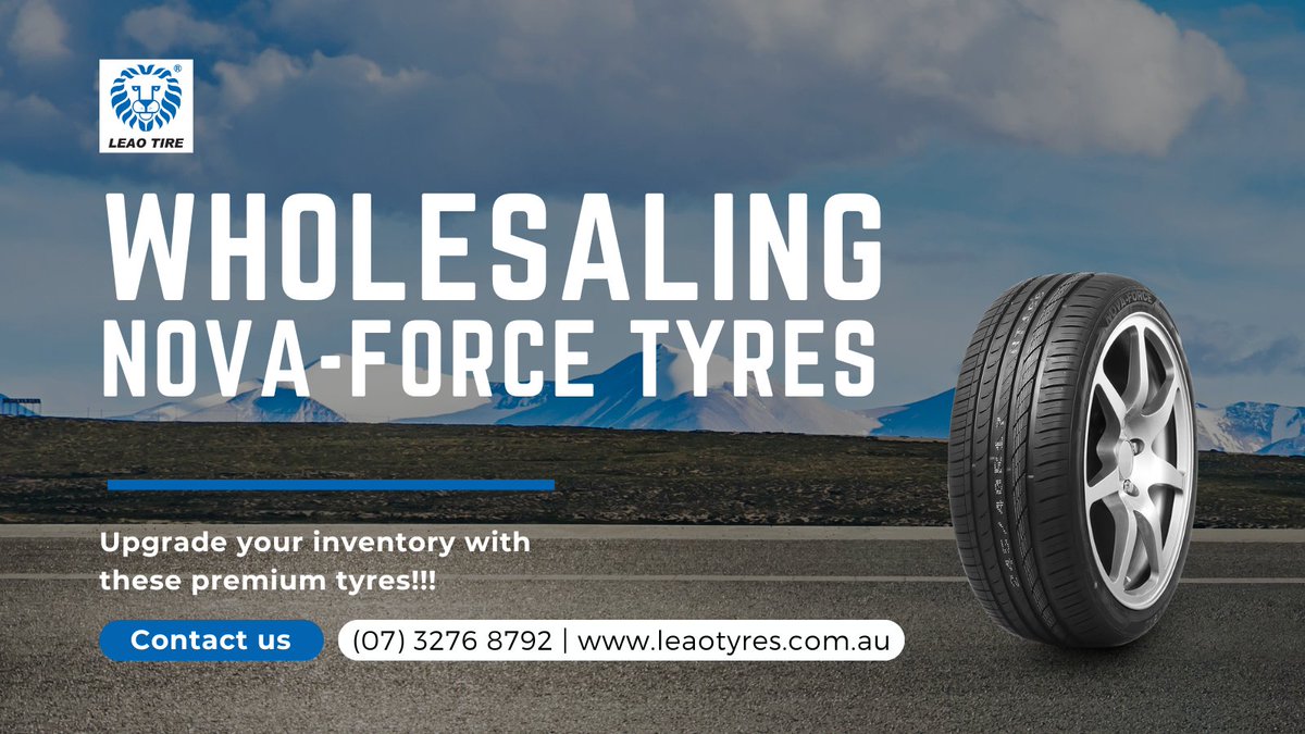 leaotyres's tweet photo. Leao Nova-Force Tyres – Wholesale Deal!
🛞 High performance
💰 Low wholesale pricing
🚛 Delivered across Australia
📲 DM now to place your bulk order. Don’t miss out!
https://t.co/NK1auntE72 | (03) 9315 2689
.
#LeaoTyres #Novaforcetyres #4x4Tyres #AllTerrainTyres #WholesaleTyres https://t.co/pJTr7h7QKe