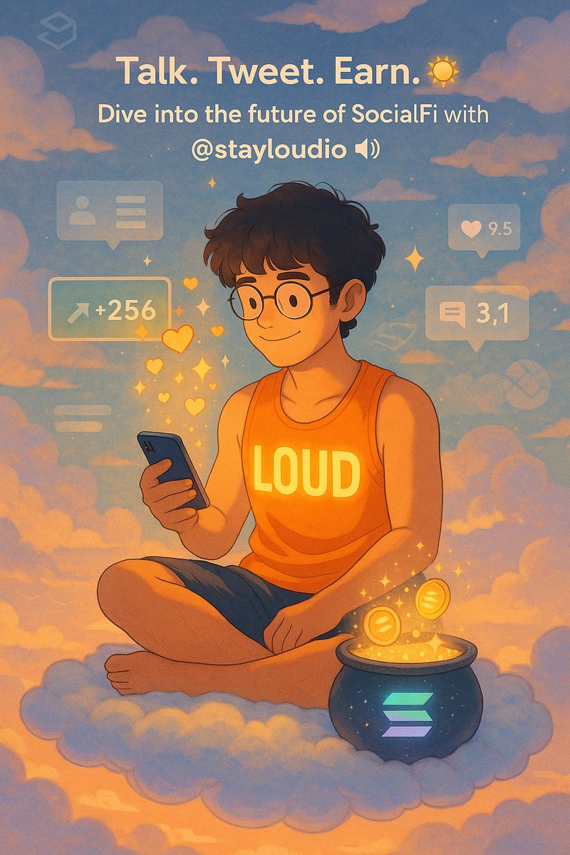 JUST IN:  Loud - <a href="/stayloudio/">Loud!</a> 

🚀1. Open-Ended Take

What if talking about a token could make you more money than trading it?

That’s what <a href="/stayloudio/">Loud!</a> is trying to solve. Weekly rewards for tweeting.

SocialFi isn’t coming—it’s already here.
#Crypto #SocialFi #Loud #Solana #Kaito