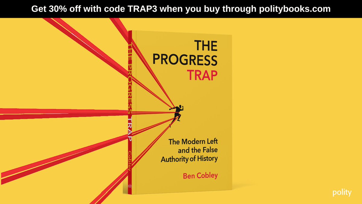 bencobley's tweet image. My book THE PROGRESS TRAP is officially published today. You can get 30% off by entering the promotional code TRAP3 prior to purchase via @politybooks' page: politybooks.com/bookdetail?boo…
A 🧵on why you might want to do that ...