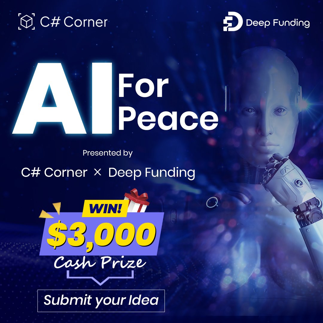 rohitt020's tweet image. 🚀 Yay! I just completed 'AI For Peace' bounty on @CsharpCorner and @DeepFunding. You can win Cash Prizes up to $3000!

Participate now. c-sharpcorner.com/bounty/ai-for-…

#AIForPeace #BountyRush #Bounty #AI #100DaysOfCode #30DaysOfPython #CodingChallenge #IdeacanEarn