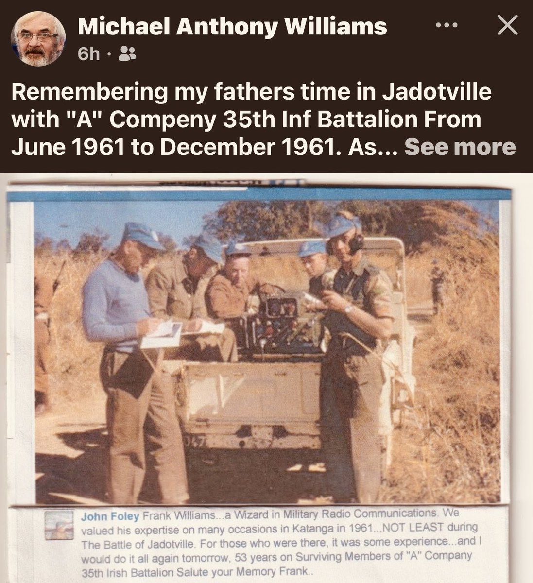 #ACoy  #35Battalion  #SiegeOfJadoville  #BattleOfJadotville  ⁦<a href="/defenceforces/">Óglaigh na hÉireann</a>⁩  ⁦<a href="/UN/">United Nations</a>⁩