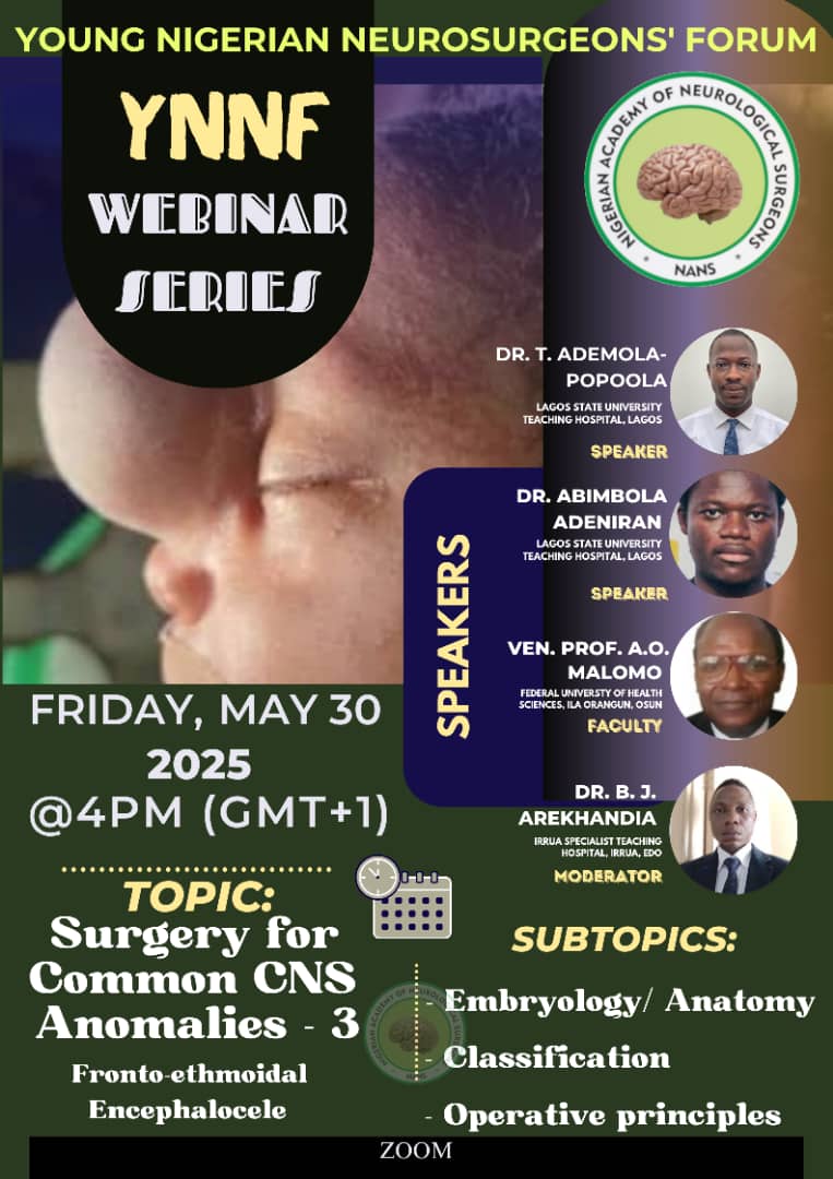 I am absolutely proud of the YNNF Education Team. Every month serving us delicious neurosurgical meals. Another delicacy today. Please join us 4pm Nigerian time