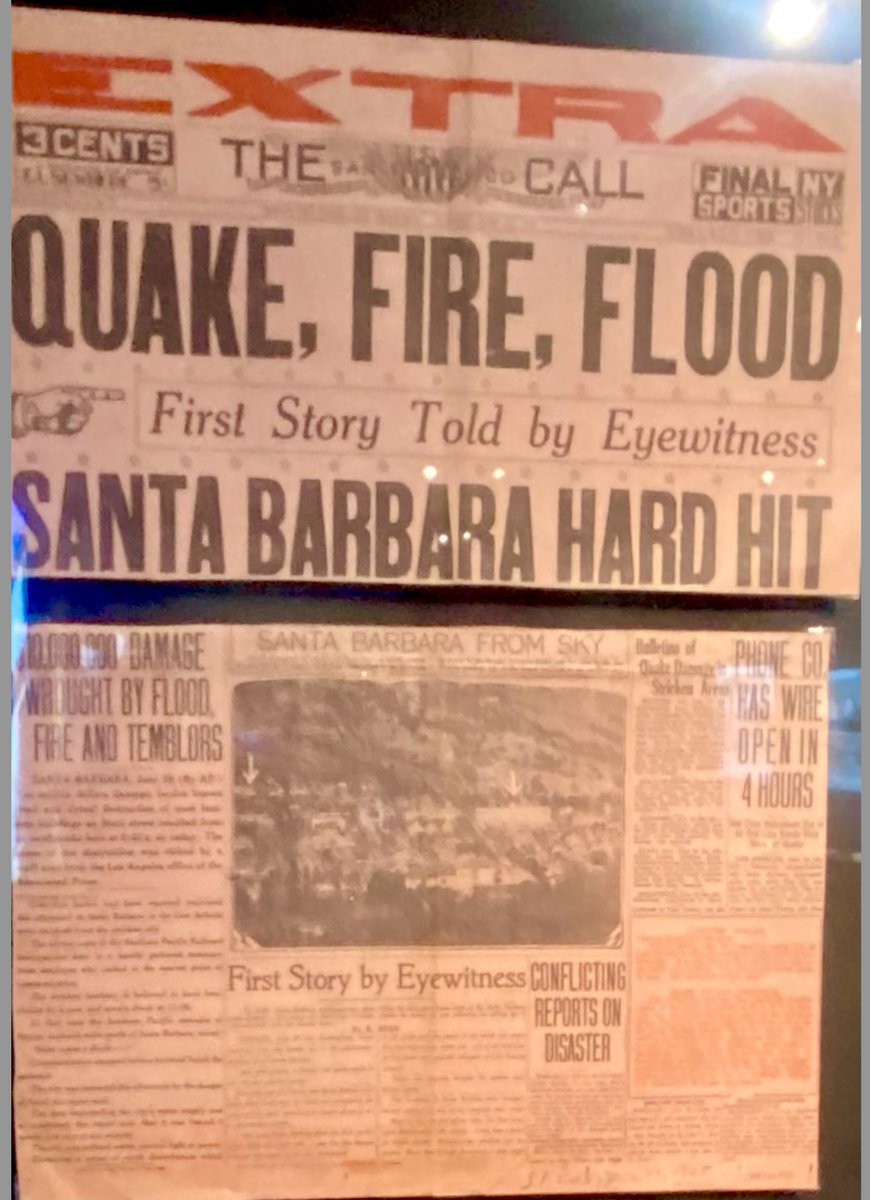 One month from today marks the 100th anniversary of the 1925 magnitude 6.3 Santa Barbara earthquake. That resulted in new developments with a Spanish style influence and the description - “The American Riviera.” (Credit: Santa Barbara Historical Museum)