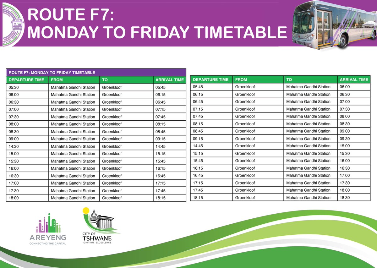 A_RE_YENG's tweet image. ✅ Monday - Sunday
✅ Monday - Friday 05:00 to 20:40
✅ Saturday:  05:20 to 19:40
✅Sundays:    05:20 to 19:20

✅Peak hours

06:00 to 08:00
15:30 to 17:00

#PlanAhead #ArriveOnTime