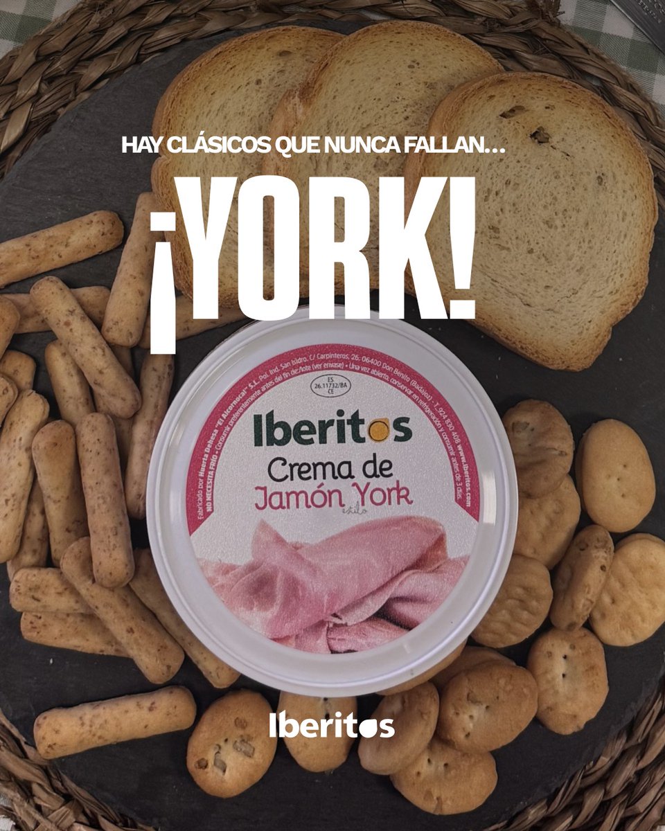 El clásico que nunca falla😋

Nuestra Crema de Jamón York es ese sabor al que siempre volvemos.

Suave, cremosa y perfecta para untar en cualquier momento del día.

Porque hay sabores que te acompañan toda la vida... y este es uno de ellos👌