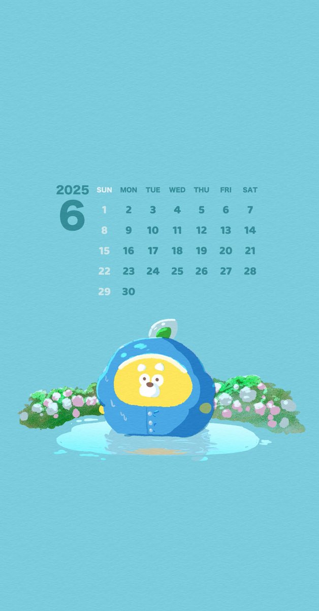 6月カレンダー☔️