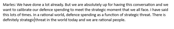 Defence Minister Richard Marles tells Afternoon Briefing he's open to a "conversation" about boosting defence spending even further in the wake of a meeting with US Defense Secretary Pete Hegseth in Singapore - although he insists Australia has done a lot already