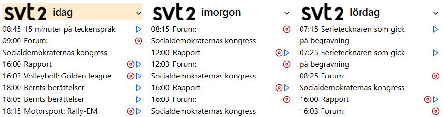 Aldrig sett någon annan partikongress direktsändas 7–8 timmar om dagen i SVT.