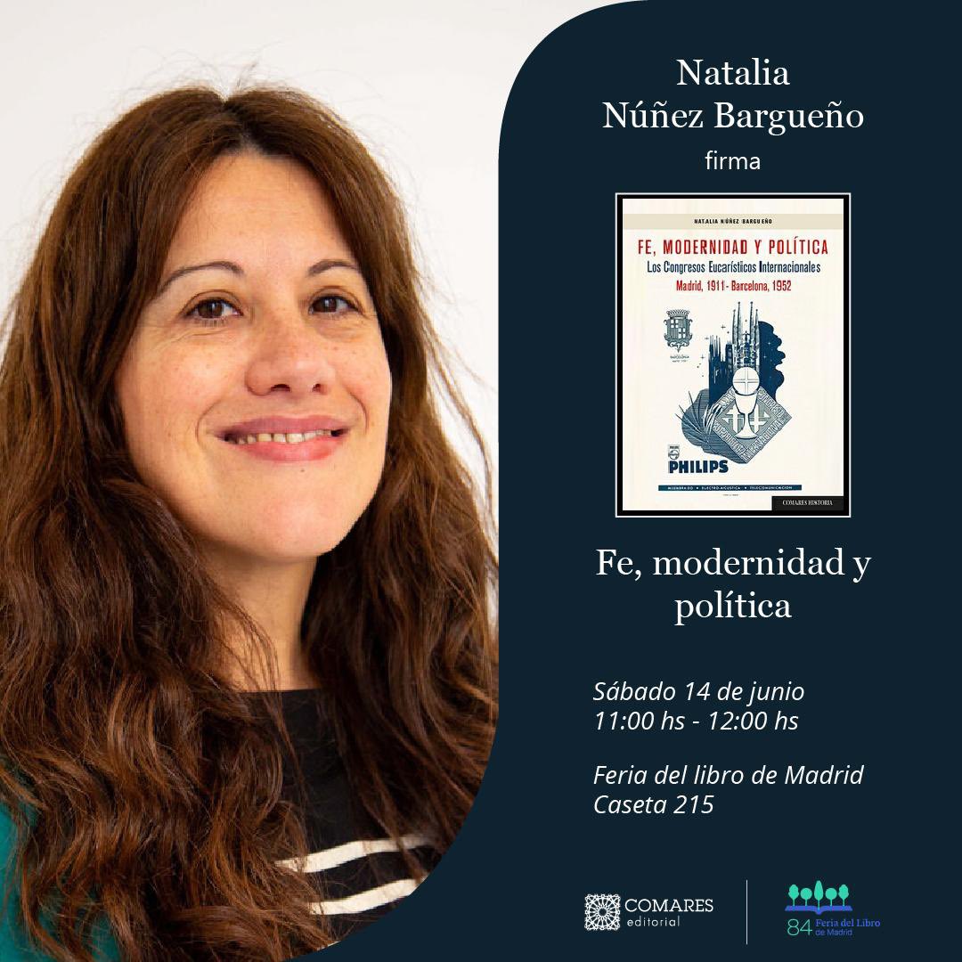 Natalia Núñez Bargueño (@nunezbargueno) on Twitter photo I am truly excited to share that I’ll be at the Madrid Book Fair ✍️📚on 🗓️Saturday June 14, from 11:00 to 12:00, at Booth No. 215 with <a href="/comareseditor/">Editorial Comares</a> Do come if you are in Madrid, or, if you can, help me share the word. Looking forward to the conversation. #FLMadrid25 #bookfriday I am truly excited to share that I’ll be at the Madrid Book Fair ✍️📚on 🗓️Saturday June 14, from 11:00 to 12:00, at Booth No. 215 with <a href="/comareseditor/">Editorial Comares</a> Do come if you are in Madrid, or, if you can, help me share the word. Looking forward to the conversation. #FLMadrid25 #bookfriday