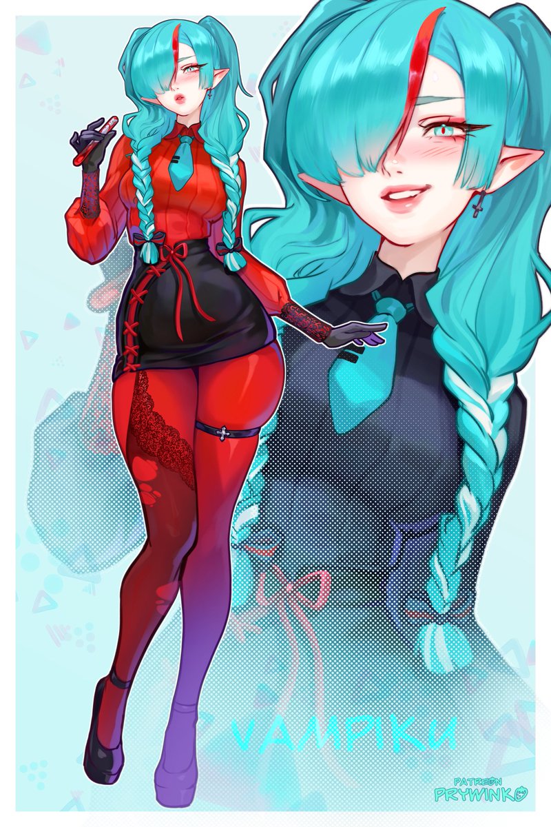 Vampire Miku🩸
She is very thirsty.. will you volunteer?