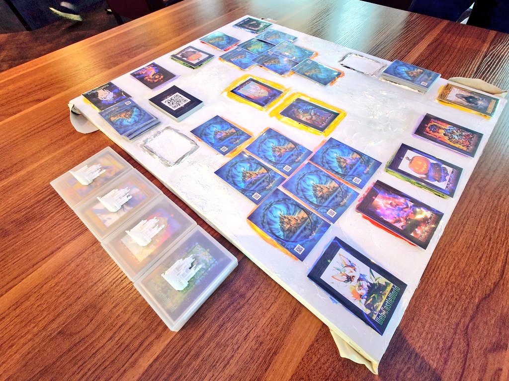 yunnkerujidouka's tweet image. 第二回GOX
ボードゲームデーデー開催！✨️

【日本Web3ボードゲーム連合】の
制作ボドゲやカードゲームも遊べます！

クリエイターの方も
ボドゲやカードゲーム初心者も
玄人の方もぜひ

持ち寄りつつ
一緒に遊びましょーん🏰☀🌍️

#JWBGA
#GOX