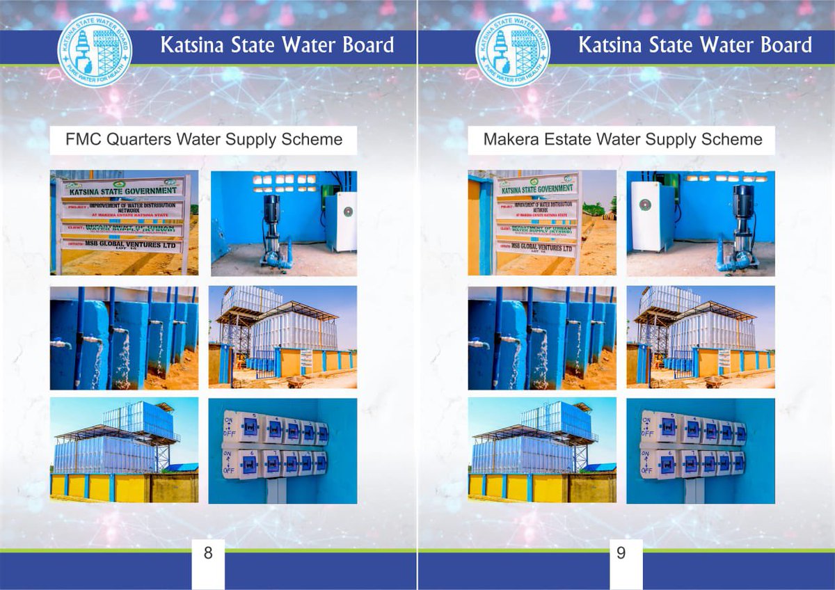 Eight water supply scheme projects commissioned in Katsina Local Government by Gov Malam Dikko Umaru Radda yesterday.