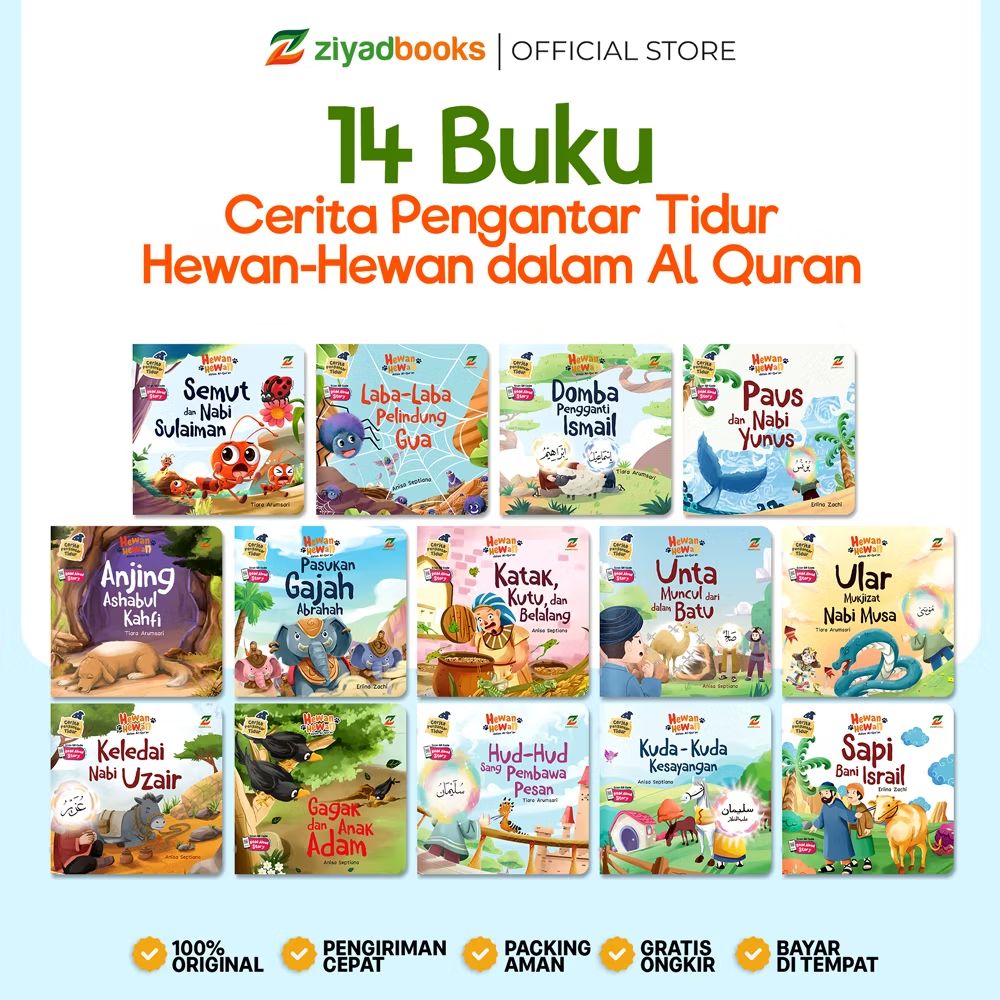 fighternumber's tweet photo. Cek (ISI 14 BUKU) Cerita Pengantar Tidur Islami - Hewan-Hewan dalam Al Quran dengan harga Rp99.000. Dapatkan di Shopee sekarang! https://t.co/s7pCedAZcg https://t.co/fAr0vR5vFb
