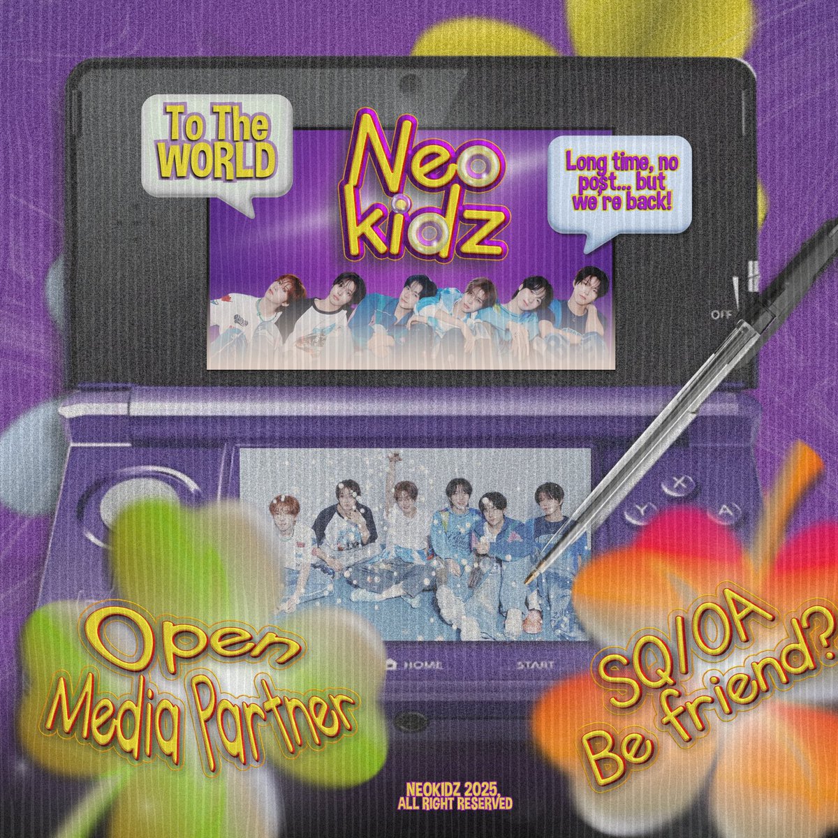 📢 ̟ 𝗔𝗡𝗡𝗢𝗨𝗡𝗖𝗘𝗠𝗘𝗡𝗧! !⤿ こんにちは🌟 𝗡𝗲𝗼𝗸𝗶𝗱𝘇 is back to make new friends and collab as your event media partner! プロフィールのリンクからMedia PartnerのSNKをチェックして、かっこいい企画書を x.com/subNeokidz に送ってね〜📩 (ALT).