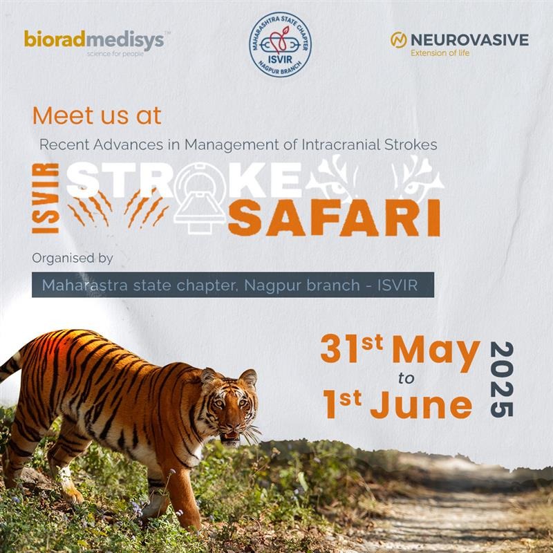 Into the wild world of #stroke care we go — no maps, no trails, just precision. #BioradMedisys' Neurovasive Division is heading to Stroke Safari by #ISVIR, Nagpur. 

📍Tathastu Tadoba
📅May 31–June 1 

Explore our latest in neuro intervention—no binoculars needed.

#Tadoba