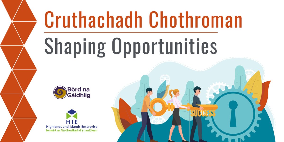 HIE (@hiescotland) on Twitter photo If you’re part of a group, charity, or business looking to grow your use of Gaelic – this is for you.
📢 Cruthachadh Chothroman is a brand new Gaelic business programme!
Be quick. Applications close today - apply now!
👉 hie.co.uk/cc
<a href="/bordnagaidhlig/">Bòrd na Gàidhlig</a> If you’re part of a group, charity, or business looking to grow your use of Gaelic – this is for you.
📢 Cruthachadh Chothroman is a brand new Gaelic business programme!
Be quick. Applications close today - apply now!
👉 hie.co.uk/cc
<a href="/bordnagaidhlig/">Bòrd na Gàidhlig</a>