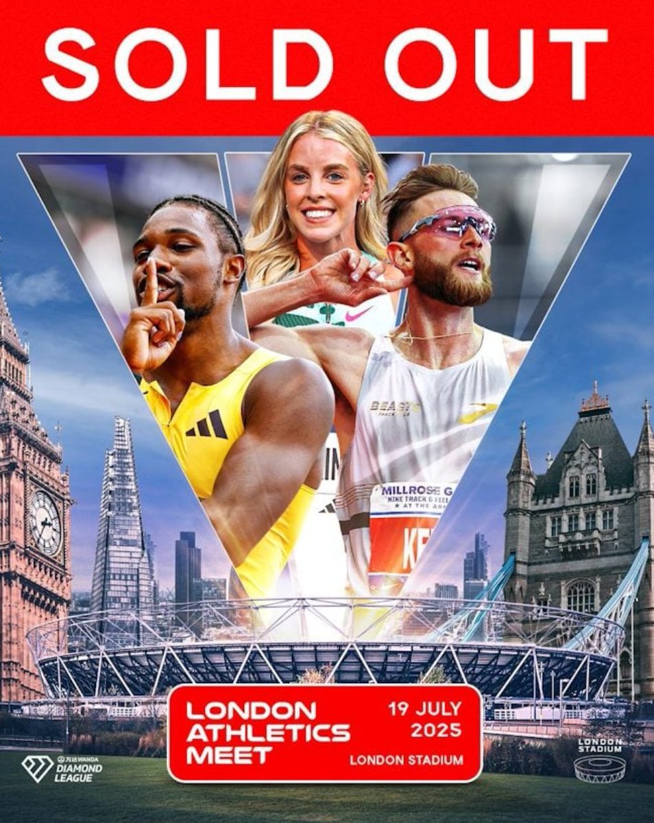 If there was any doubt that Britain can fill large athletics stadiums, then think again: the London Athletics Meet will be full to the rafters in our Olympic Stadium 💯

Looking forward to a day of exciting athletics on 19 July ⭐