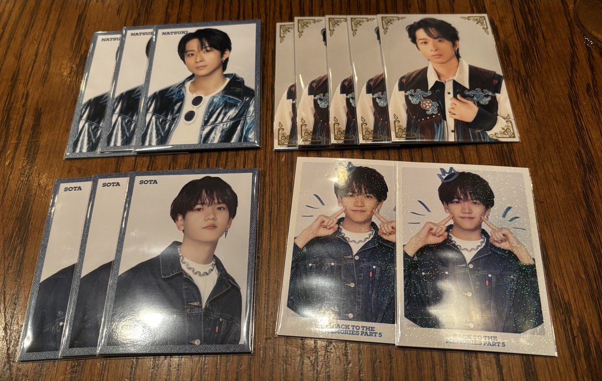 BACK TO THE MEMORIES PART5 BTTM5 FANTASTICS ファンタ フォトカ

【譲】中島颯太 澤本夏輝

【求】八木勇征(シクレのみ) or 木村慧人

本日中目黒にて交換できる方優先。

お心当たりのある方はリプライまたはDMお願いします🙇🏻‍♀️