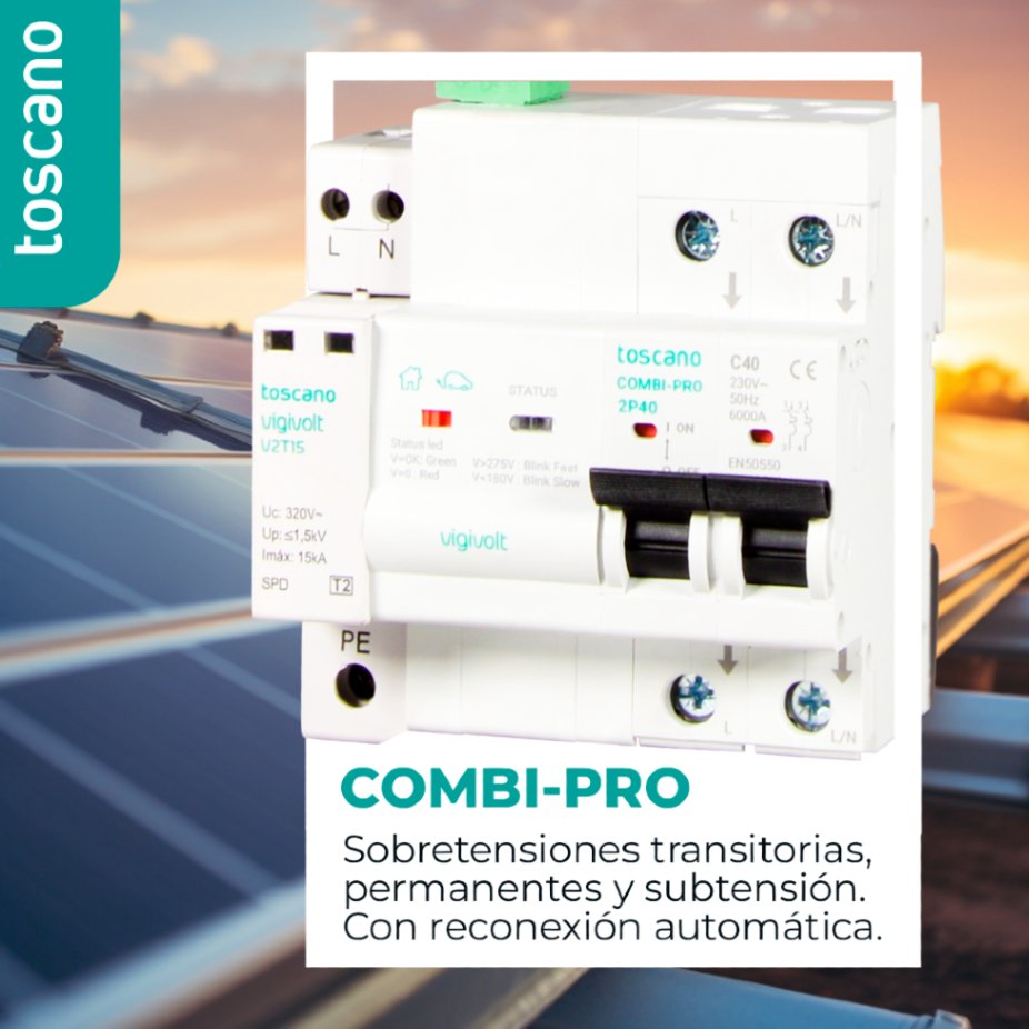⚡️ ¡Combi Pro de Toscano: tu escudo contra las sobretensiones! 

Protección total contra sobretensiones transitorias, permanentes y subtensión con reconexión automática. Olvídate de los cortes y los daños.

¡Seguridad y tranquilidad en un solo dispositivo!
f.mtr.cool/munkolrdao